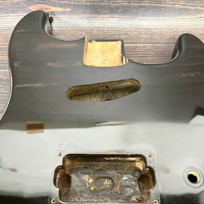 80s Charvel by Jackson Model2 Body Black SH Spec w/Plate Made in Japan image 5