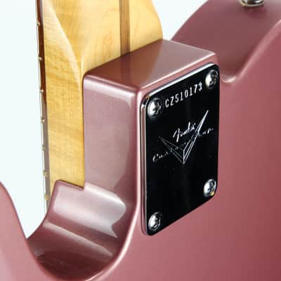 2008 Fender Custom Shop Custom Classic NOS Telecaster Burgundy Mist - Ash Body, FIGURED NECK, Rosewood Board, Rare Color image 20