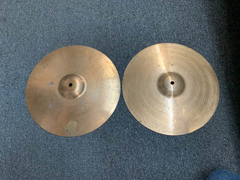Sabian 14" B8 Hi-Hat Cymbals (Pair) 1990 - 2010 - Natural image 1