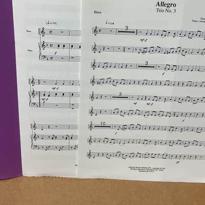George Druschetzky Allegro from Trio No. 3 French Horn Solo FH67 image 2