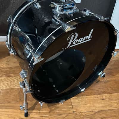 Pearl 16 x 24 MLX Bass Drum 1980s - Piano black image 1