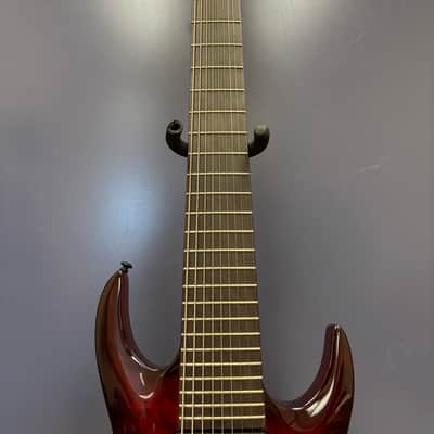 Agile 9-String 28 5/8” Scale Electric Guitar Septor Elite 928 EB CP Tribal Red image 3