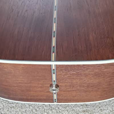 Fender PD-220E Dreadnought Acoustic Electric Guitar, Aged Cognac Burst, Hard Shell Case image 13