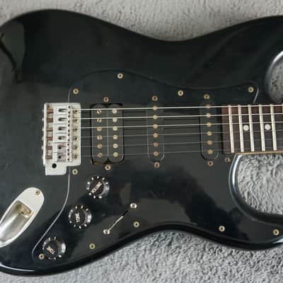 Greco Super Power HSS Strat Style MIJ Electric Guitar Black 1980s Japan image 5