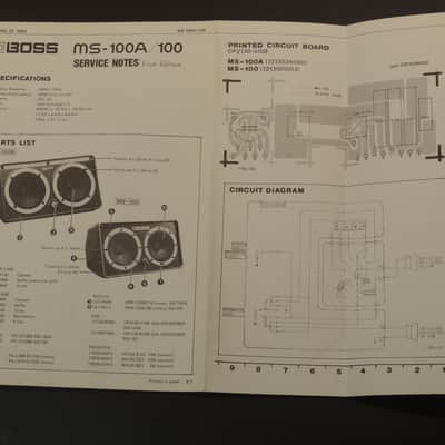 Roland Boss MS-100A / 100 Service Notes [Three Wave Music] image 2