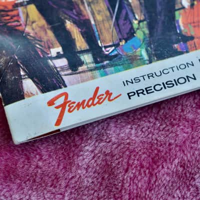 Vintage 1963 Fender Jazz / Precision Manual / Hangtag - Rare! L-series P-Bass Amazing Shape! image 3