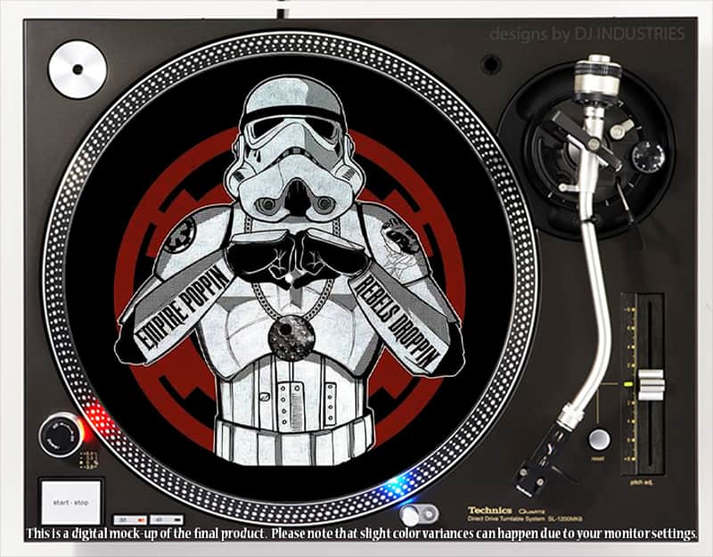 DJ Industries - Empire Poppin - DJ slipmat for vinyl LP record player turntable image 1