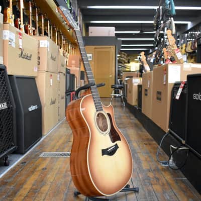Taylor 314ce Studio Sitka Spruce/Sapele Acoustic-Electric Guitar Shaded Edgeburst w/Padded Gig Bag image 5