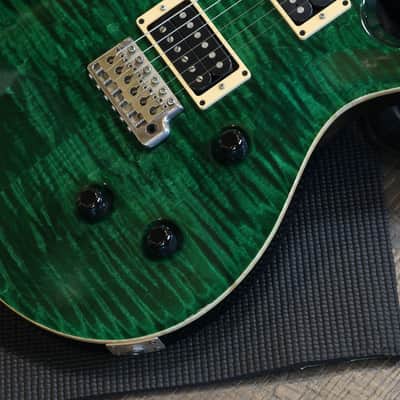 1996 PRS Custom 24 Electric Guitar Emerald Green + OHSC image 6