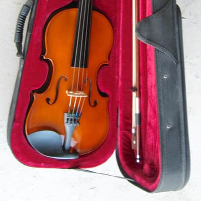 Mendini 4/4 Violin 2024 - Brown image 1