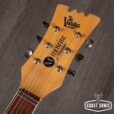 1993 Mosrite USA V-65 The Ventures Model '65 Reissue w/ Vibramute, original Tags & case image 8