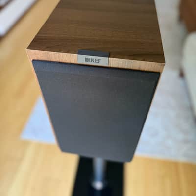 KEF Q350 (2024) - Walnut + Grills + Stands image 3
