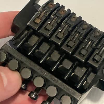 1980's Japan Ibanez RG550 RG Series Black Original Edge Floyd Rose Tremolo Bridge Set image 19
