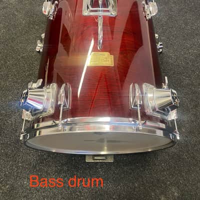 Yamaha Rick Marotta Hip Gig 5 Piece Nesting Drum Kit 2010s - Cherry Red image 7