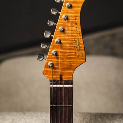 Xotic USA California Classic XSC Pro-2 SSH Light Aging-Lake Placid Blue w/Roasted Flame Maple Neck & Indian Rosewood FB image 5