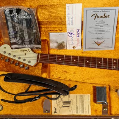 2006 Fender Custom Shop '60 Stratocaster Relic Olympic White w/OHSC image 13