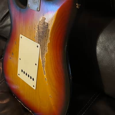 Nash S~57 2015 - 3T Heavy Relic Sunburst, Lollars, Gotoh, Ash Body, Maple on Maple Neck!  KIller set and just one great build guitar.  Alligator Nash HSC image 15
