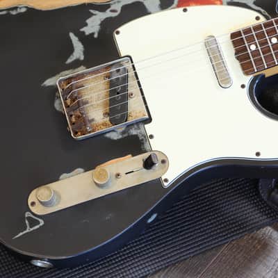2007 Fender Artist Series Joe Strummer Telecaster MIM Electric Guitar Black Relic + OHSC image 6
