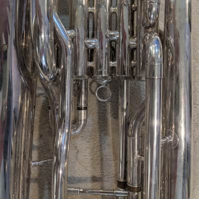 Yamaha YEP-321S Intermediate 4-Valve Euphonium late 70's - 80's - Silver-Plated image 14