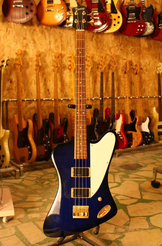 Burny ZB-85 signature Norio Toshiro ( Thunderbird Bass ) See-Thru Blue image 1