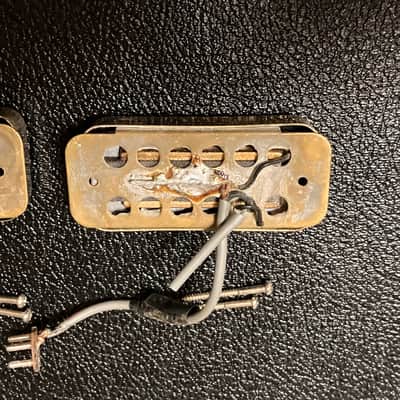 Vintage 1965 Gretsch Country Gentleman Complete Wiring Harness Pickup Set -Gold - Filtertron Supertron image 4