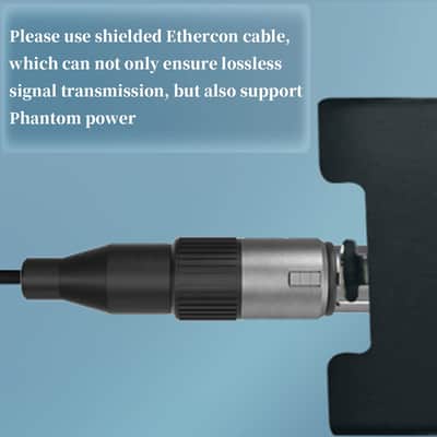 4 Channel 3-Pin XLR Snake Multi Network Receiver to Single Ethercon Cable Snake Box Extender for Stage Lighting and Recording Studio-Channel Ethercon Cable image 2