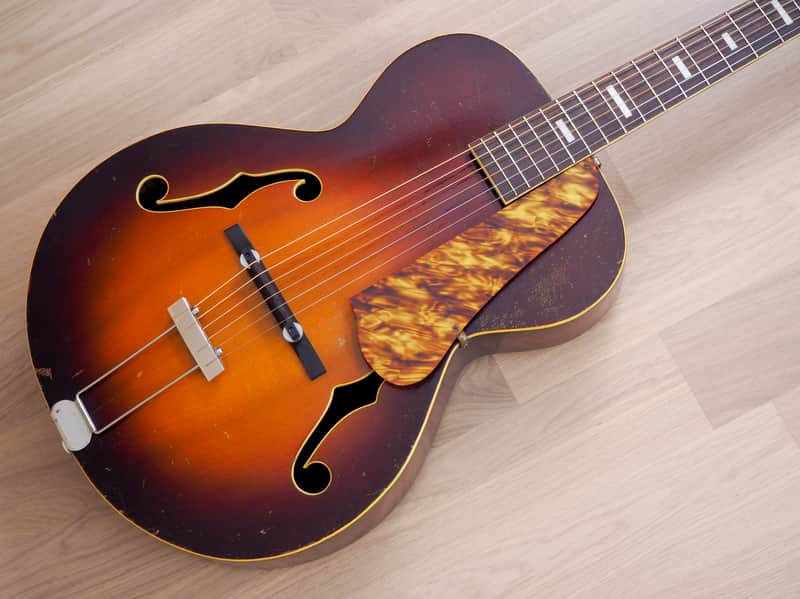 1940s Regal Vintage Archtop Acoustic Guitar, Spruce & Mahogany, USA-Made w/ Case image 1