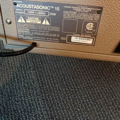 Fender Acoustasonic 15 1x6" 15w Acoustic Guitar Amplifier (2014) image 3