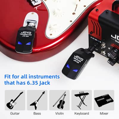 JOYO JW-03 2.4GHz Wireless Guitar System 4 Channels Rechargeable Audio Wireless Transmitter Receiver for Guitar Bass Electric Instruments image 7