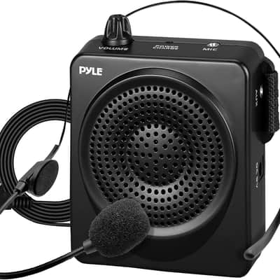 Portable PA Speaker and Voice Amplifier: Compact Waistband with Rechargeable Battery, Includes Headset Microphone & 3.5mm Aux Jack - Ideal for Tour Guides, Teachers, and Meetings image 1