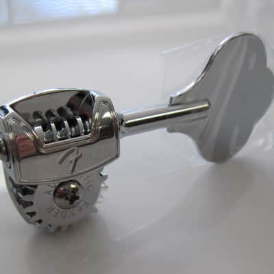 Fender USA Deluxe Bass Single F-Logo Tuner with Fluted Shaft 0992006000 image 1