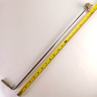 Straight Knurling 3/8x2.75"x20"Cymbal L-Arm Rod Chrome Bass Drum Mount Holder US image 1
