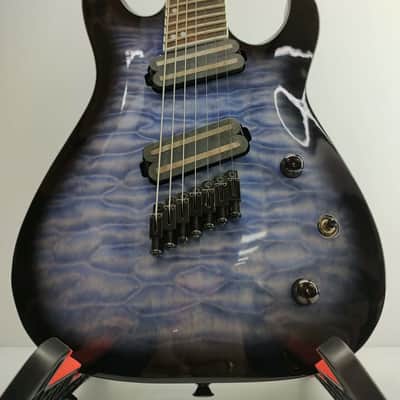 Jackson X Series SLATX7Q MS Soloist Archtop 2019 - Present - Transparent Blue Burst image 4