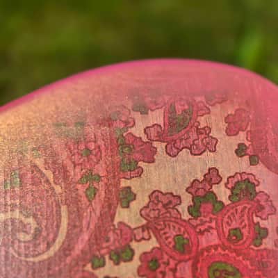 Pink Paisley Tele Body, Aged, Nitro , Alder image 13