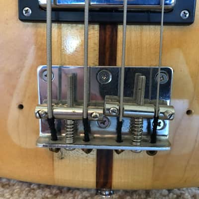 1970 Epiphone ET-288N Neck-thru MIJ Bass with Hardshell Case EXC+ Condition image 12