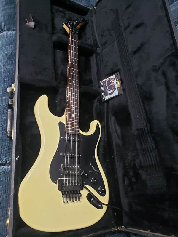 Kramer American Pacer Super Strat 1987 Aged White image 1