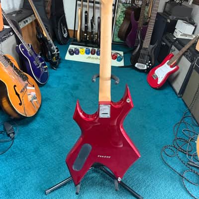 B.C. Rich Warlock WGWHMR Metallic Red with Widow Headstock image 8