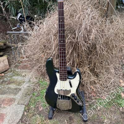 1965 Fender Jazz Bass - Charcoal Frost Metallic - Matching Headstock - OHSC image 22