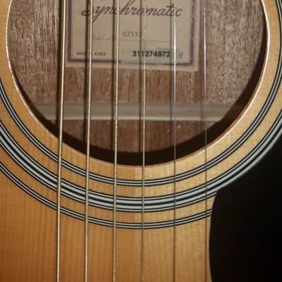 Gretsch Synchromatic G3553 Acoustic Natural V-Taper Neck, Thumbnail inlays, Concert Dreadnaught image 5