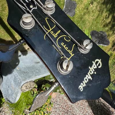 Epiphone Jack Casady Signature Bass With Hard Case - Metallic Gold image 3