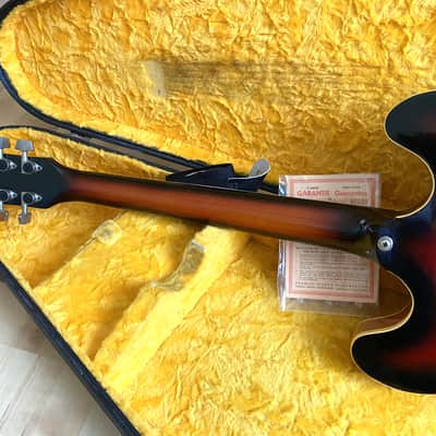 1974 Framus Billy Lorento Semi-acoustic guitar w/HSC and original warranty card - very rare! image 4