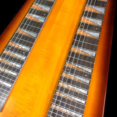 NEW CUSTOM DOUBLE NECK 6/6 ELECTRIC LAP STEEL GUITAR image 4