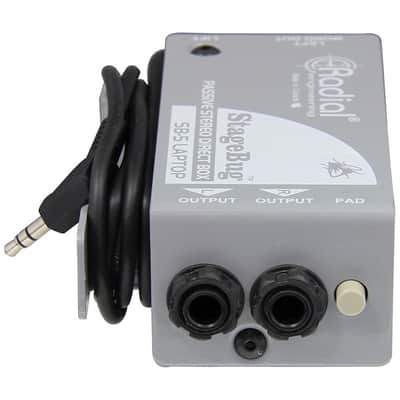 Radial StageBug SB-5 Laptop Compact Stereo DI Direct Box image 1