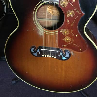 Gibson J-200 Acoustic Guitar 1964 Tobacco Burst image 4
