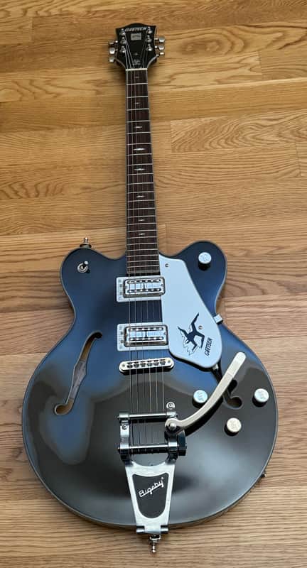 Gretsch John Gourley Signature Electromatic Broadkaster Center-Block 2024 - Iridescent Black image 1