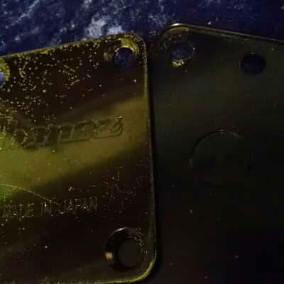 1987 Ibanez Neck Plate Black W/screws image 3