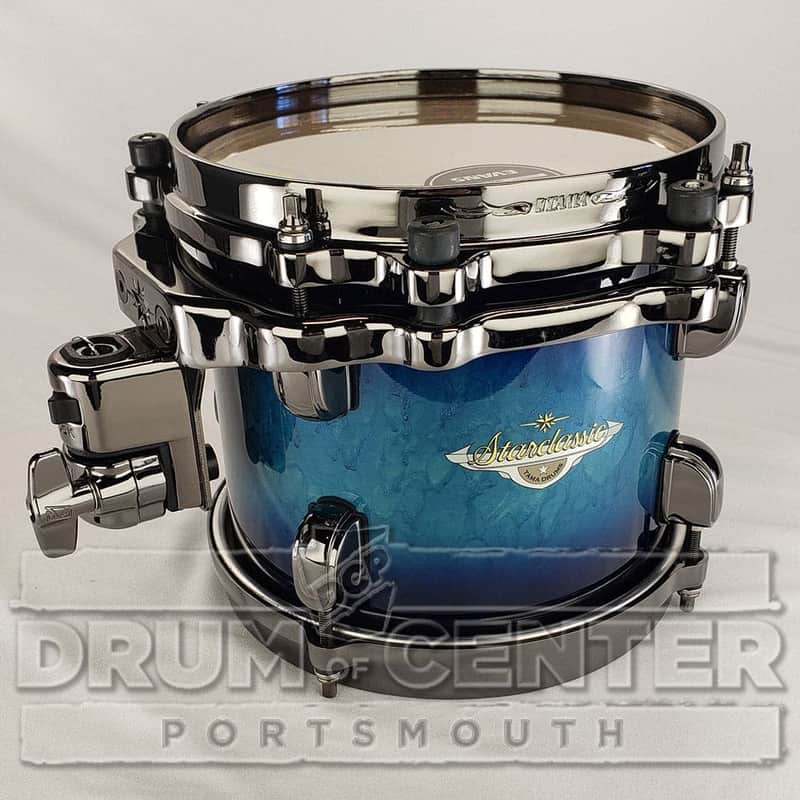 Tama Starclassic Maple Tom 8x7 Molten Electric Blue Burst w/Black Nickel Hw image 1