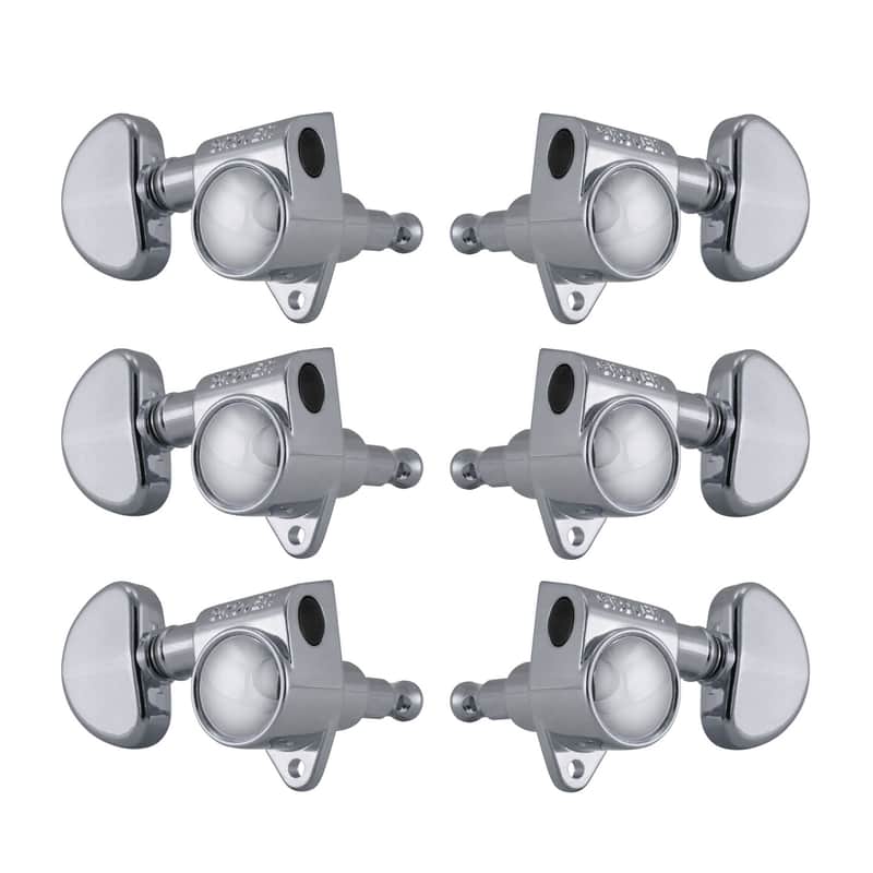 Genuine Grover 102-18C Rotomatic 18:1 3x3 tuners, Chrome image 1