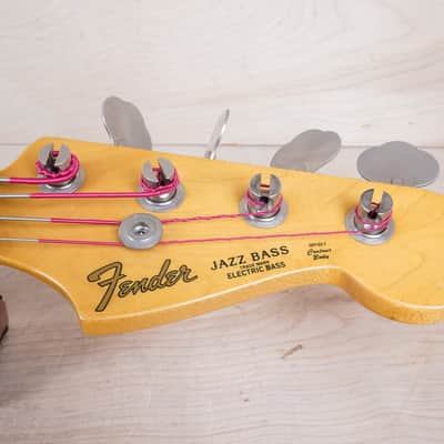 Fender JB-62 Jazz Bass Reissue MIJ 1985 Sunburst Fujigen Vintage Japan E Serial w/ Bag image 3