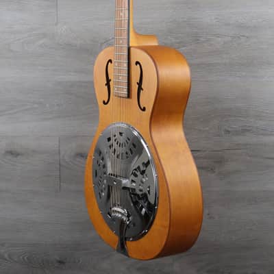 Dobro Epiphone Hound Dog Round Neck Vintage Brown w/ Chrome Hardware image 4